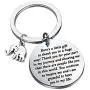 Best Friend Keychain Elephant Themed Gifts Farewell Keychain Friendship Keychain Thank You Gift for Family Friends