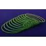 Touchstone ''Colorful Dozen Bangle Collection Indian Bollywood Alloy Metal Textured Charmock Green Color Charming Thing Bangle Bracelets Set of 12 for Women.