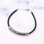 SA SILVERAGE 925 Sterling Silver Ancient Coins Bracelets for Women Leather Warp Bracelet
