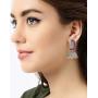 Aheli Dual Tone Oxidized Peacock Design Crafted Jhumka Jhumki Earrings Indian Fashion Jewelry for Women Girls