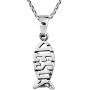 AeraVida Beautiful Christian “Jesus Fish” .925 Sterling Silver Pendant Necklace