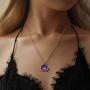 Holibanna Universe Necklace Galaxy Pendant Necklace Outer Space Necklace Glow in the Dark Planet Necklace Planet Jewelry for Women Men Style 1