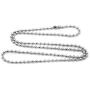 Sandra Mens Jewelry 1.5mm-4.5mm 18''-36'' Silver Stainless Steel Ball Necklace Chain