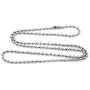 Sandra Mens Jewelry 1.5mm-4.5mm 18''-36'' Silver Stainless Steel Ball Necklace Chain Sandra Mens Jewelry 1.5mm-4.5mm 18''-36'' Silver Stainless Steel Ball Necklace Chain