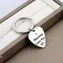 CENWA Anniversary Keychain I Plucking Love You Guitar Pick Keychain for Boyfriend or Husband Gift for Musician