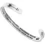 YOYONY Mother Daughter Inspirational Cuff Bangle Whenever You Feel Overwhelmed.Straighten Your Crown Motivational Mantra Quote Personalized Bracelet Jewelry for Women Girls
