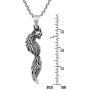 Mystic Fox Tail .925 Sterling Silver Horse Pendant Necklace
