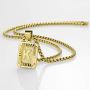 Harlermoon Initial Pendant Necklace A-Z 26 Capital Letters Monogram Name Necklace Box Chain Jewelry for Men Women