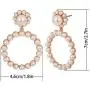 SERAKI Fashion Women Crystal Large Hoop Circle Lady Luxury Drop Dangle Earrings Jewelry (Crystal - Gold)