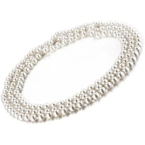 VIKI LYNN Faux Pearl Necklace Costume Jewelry Fashion Flapper Accessories 59 inch Long Necklaces for Women