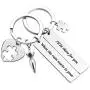 SIDIMELO Set TV Show Gift Couples Keychain for Best Friends 2pcs Ill Be There for You Inspired Keychain Gift for Best Friend Boyfriend Girlfriend BFF Graduation Jewelry Gifts