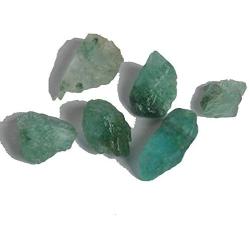 Gemhub Natural AAA++ Quality Emerald 32.50 Ct Lot of 6 Pcs Healing Crystal Raw Rough Green Emerald Stone