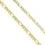 Gold Plated Stainless Steel 4.5 5MM Figaro Link Chain- Men and Women Necklace Jewelry