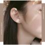 S925 Sterling Silver Tiny Earrings Stud for Women Girl Hypoallergenic Earrings Fashion Jewelry Gifts for her
