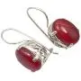 SilverStarJewel 925 Sterling Silver 10 x 14 mm Cab Carnelian Earrings 1.1'' Ladies Jewelry SilverStarJewel 925 Sterling Silver 10 x 14 mm Cab Carnelian Earrings 1.1'' Ladies Jewelry