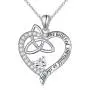 Inspirational Jewelry Sterling Silver She Believed She Could So She Celtic Did Love Heart Necklace,18'' Inspirational Jewelry Sterling Silver She Believed She Could So She Celtic Did Love Heart Necklace,18''