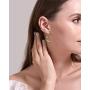 BELUCKIN Asymmetrical Vintage Sun and Moon Face Dangle Earrings with Star for Women Girls