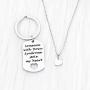SEIRAA Down Syndrome Awareness Keychain Necklace Set Down Syndrome Support Gift for New Mom Family Jewelry