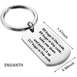 ENSIANTH Programmer Gift 99 Bugs in The Code Bracelet Software Engineer Gift for Web Developer Gift