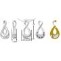 oGoodsunj 925 Sterling Silver 8 Urn Jewelry Memorial Necklace for Ashes Infinite Cremation Pendant - Forever in My Heart