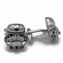 Classic Movie Design Cufflinks Vintage Jewelry Galactic Empire Storm Trooper Spaceship Cuff Button