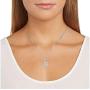 Plated 925 Sterling Silver Star of David Pendant Necklace With 18'' Cable Chain