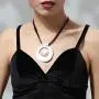 Vintage Black Chain Chokers chunky Necklaces leather for women with Silver Pendant Jewelry Vintage Black Chain Chokers chunky Necklaces leather for women with Silver Pendant Jewelry