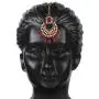 I Jewels Indian Bollywood Gold Plated Faux Beads Choker Jewelry Set with Maang Tiika for Women
