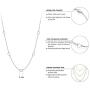 555Jewelry Womens Stainless Steel Mini Multi Heart Love Dainty Chain Necklace