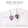 Heart Jewelry Set for Women Sterling Silver Love Jewelry Gifts with Swarovski Crystal Heart Jewelry Set for Women Sterling Silver Love Jewelry Gifts with Swarovski Crystal