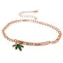 Lux Accessories Best Buds BFF Marijuana Leaf ID Bracelet Set 2PC