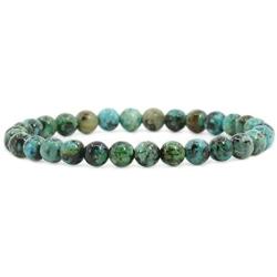 Justinstones Gem Semi Precious Gemstone 6mm Round Beads Stretch Bracelet 6.5 Inch