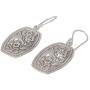 NOVICA .925 Sterling Silver Floral Elephant Dangle Earrings Elephant Roses