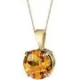 14 Karat Yellow Gold Round Cut 1.75 Carats Citrine Pendant 14 Karat Yellow Gold Round Cut 1.75 Carats Citrine Pendant