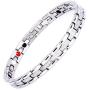 TwinYe Magnetic Bracelets for Women Arthritis Pain Relief Titanium Steel Health Magnet Therapy Bracelet,Silver