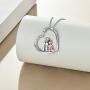 POPLYKE Sterling Silver Grandma/Sister/Mother Necklace Jewelry Gifts for Mom Grandma Sister
