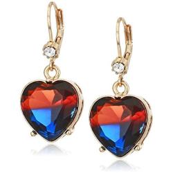 Betsey Johnson Heart Drop Earrings