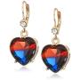 Betsey Johnson Heart Drop Earrings