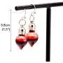 Red Blood Vial Drop Earrings Vampire Jewelry for Halloween