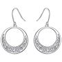 925 Sterling Silver Good Luck Irish Celtic Knot Drop Earrings Love Knot Dangle Earrings for Women Girls