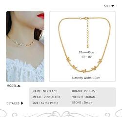 TrustDavis Womens Fashion Gold Tone Choker Chain Necklace for Party Jewelry