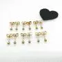 6 Pairs 14K Gold Plated 316L Surgical Steel Cartilage Piercing Tiny Stud Earrings 20G, Style Ball - Pearl - Cubic Zirconia - Disc, Color Gold - Silver - Rose Gold - Black, Diameter 1mm to 3mm…