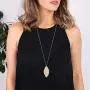 Leaf Long Pendant Necklace Handmade Trendy Filigree Bohemian Jewelry for Women Leaf Long Pendant Necklace Handmade Trendy Filigree Bohemian Jewelry for Women