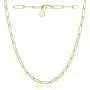 Paperclip Necklace,14K Gold Plated Oval Dainty Choker Chain Link Necklace for Women Girls Paperclip Necklace,14K Gold Plated Oval Dainty Choker Chain Link Necklace for Women Girls