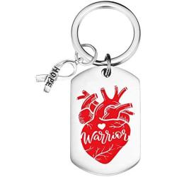 MAOFAED Heart Warrior Gift Heart Disease Gift CHD Awareness Gift Recovery Gift Encouragement Gift Heart Defect Awareness Gift