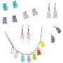 Gummy Bear Necklace Bracelet Set Colorful Multicolor Transparent Resin Bear Earring Shiny Bear Necklace Earrings Set Cartoon Cute Candy Color Crazy Aesthetic Pendant Necklace for Girls Women Jewelry Gummy Bear Necklace Bracelet Set Colorful Multicolor Transparent Resin Bear Earring Shiny Bear Necklace Earrings Set Cartoon Cute Candy Color Crazy Aesthetic Pendant Necklace for Girls Women Jewelry