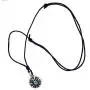 Tribal Native American Jewelry Aztec Mayan Inca Turkey Bird Thunderbird Crystal Amulet Silver Pewter Pendant Mens Necklace Charm for men no chain w Black Adjustable Cord