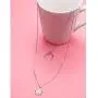 S925 Sterling Silver Moon Sun Double Layered Multilayer Choker Necklace for Women Lady S925 Sterling Silver Moon Sun Double Layered Multilayer Choker Necklace for Women Lady