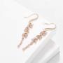 SWEETV Long Marquise Wedding Birdal Earrings for Brides, Bridesmaid, Crystal Chandelier Dangle Earrings for Women Prom