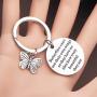 CENWA Butterfly Keychain Butterflies Cant See Their Own Wings Inspirational Butterfly Quote Keychain Graduation Gift Best Friend Encouragement Gifts